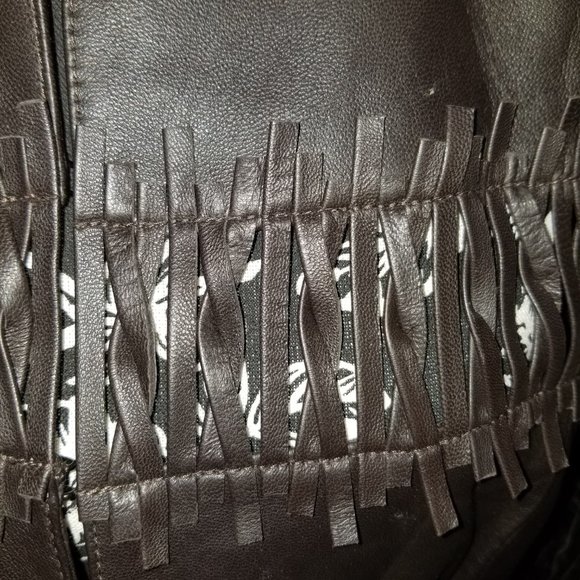 Unique Leather Jacket, Lafayette 148, Women's 14 - Picture 6 of 12